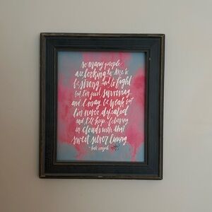 Sweet Silver Lining wall print